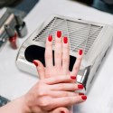 Pochłaniacz pyłu do paznokci kosmetyczny bezworkowy 80 W - srebrny