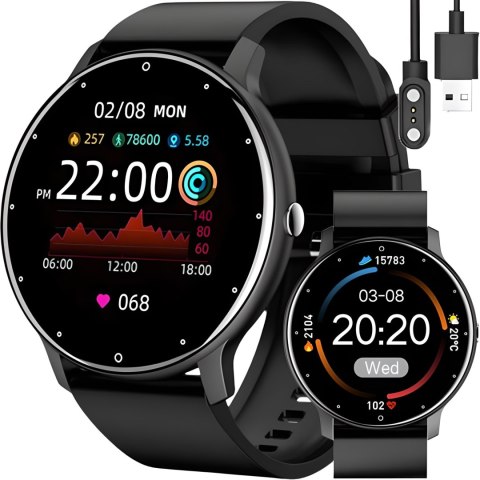 Smartwatch zegarek funkcyjny sportowy połączenia pulsometr ciśnienie EKG muzyka BT Smartwatch zegarek funkcyjny sportowy połączenia pulsometr ciśnienie EKG muzyka BT
