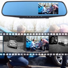 Wideorejestrator kamera samochodowa z detekcją ruchu LUSTERKO Full HD TF 12 V