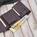 Portfel damski skórzany burgundowy w orientacji poziomej RFID Paolo Peruzzi AL-15-BGD