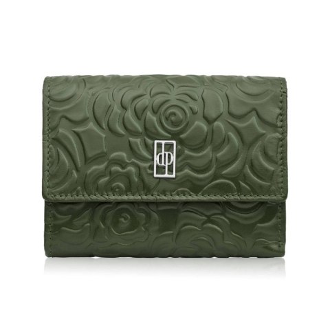 Portfel damski skórzany zielony w orientacji poziomej RFID Paolo Peruzzi AL-15-GB Portfel damski skórzany zielony w orientacji poziomej RFID Paolo Peruzzi AL-15-GB