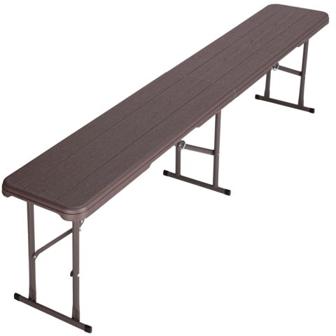 Zestaw cateringowy Woodland Brown stół + 2 ławki