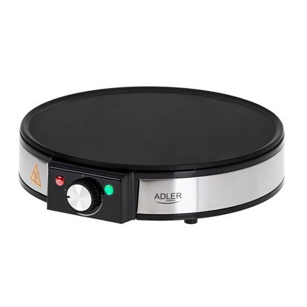 Adler Crepe Maker AD 3058 1600 W, Number of pastry 1, Crepe, Stainless Steel/Black Adler Crepe Maker AD 3058 1600 W, Number of pastry 1, Crepe, Stainless Steel/Black