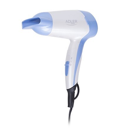 Adler Hair Dryer AD 2222 Foldable handle, 1200 W, White/blue Adler Hair Dryer AD 2222 Foldable handle, 1200 W, White/blue