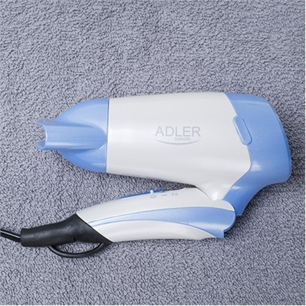 Adler Hair Dryer AD 2222 Foldable handle, 1200 W, White/blue Adler Hair Dryer AD 2222 Foldable handle, 1200 W, White/blue