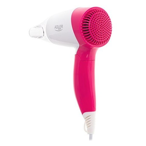 Adler Hair Dryer AD 2259 1200 W, Number of temperature settings 2, White/Pink Adler Hair Dryer AD 2259 1200 W, Number of temperature settings 2, White/Pink