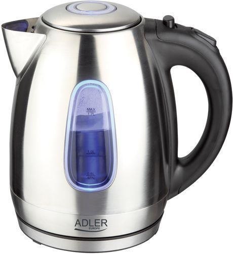 Adler Kettle AD 1223 Standard, Stainless steel, Stainless steel, 2200 W, 360° rotational base, 1.7 L Adler Kettle AD 1223 Standard, Stainless steel, Stainless steel, 2200 W, 360° rotational base, 1.7 L
