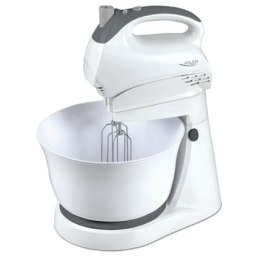 Adler Mixer AD 4202 Mixer with bowl, 300 W, Number of speeds 5, Turbo mode, White