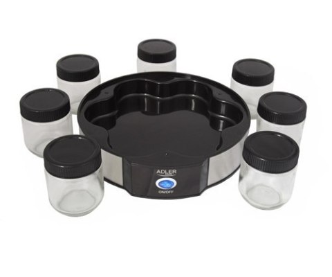 Adler Yogurt Maker AD 4476 Capacity 7x0.2 L, Stainless steel/Black Adler Yogurt Maker AD 4476 Capacity 7x0.2 L, Stainless steel/Black