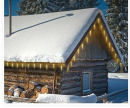 Lampki dekoracyjne świąteczne Sople 40 LED 20 sopli ciepły biały 5,7 m Timer