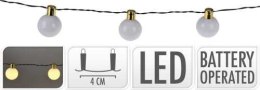 Lampki kule 10 LED girlandy światełka 1,5m ciepła biel Timer IP20