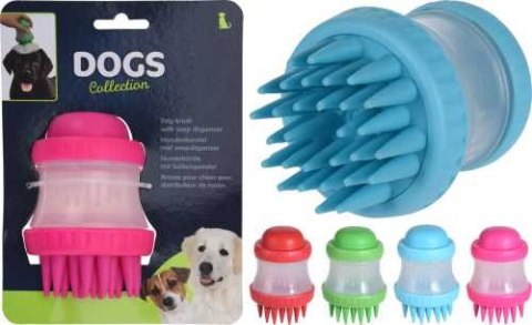 Myjka silikonowa do mycia psa kota 8x11 cm mix kolorów