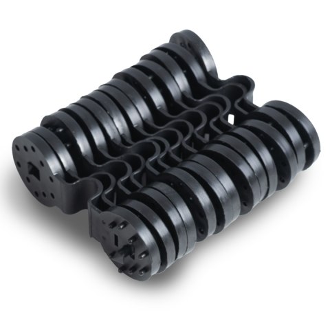 Siatka cieniująca 1,5x25m 110g/m2 + 50 zacisków szara