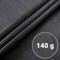 Siatka cieniująca 1,5x25m 140g/m2 + 50 zacisków szara