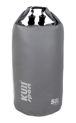 Wodoodporna Torba Worek Wodoszczelny na Łódź Kajak Szary KUBISPORT 50 l