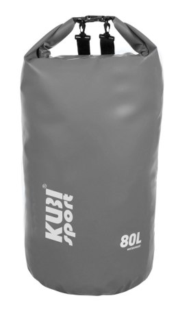 Wodoodporna Torba Worek Wodoszczelny na Łódź Kajak Szary KUBISPORT 80 l