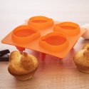 Forma do ciastek i pralin silikonowa pomarańczowa kurka