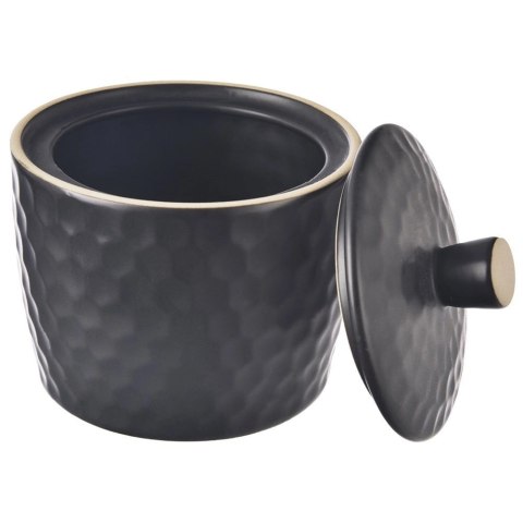 Cukierniczka Cukiernica Ceramiczna Czarna Ozdobna Klasyczna ORION 320 ml