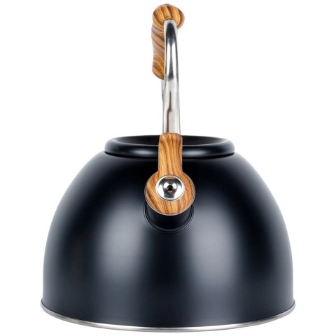 Czajnik z Gwizdkiem Stalowy Czarny na Gaz Indukcję Klasyczny VILDE 2, 5l