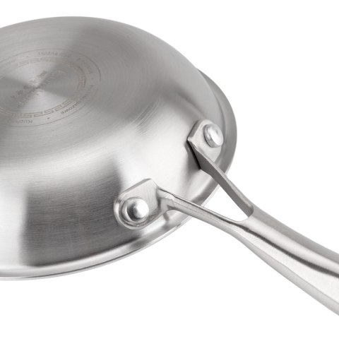 PATELNIA STALOWA 16cm Z POWŁOKĄ PLASTER MIODU E-7543