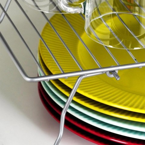 Półka kuchenna metalowa szara składana 37x21x13,5 cm