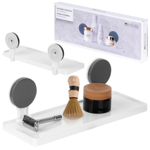 Półka pod prysznic na przyssawki 32x11,5x12 cm