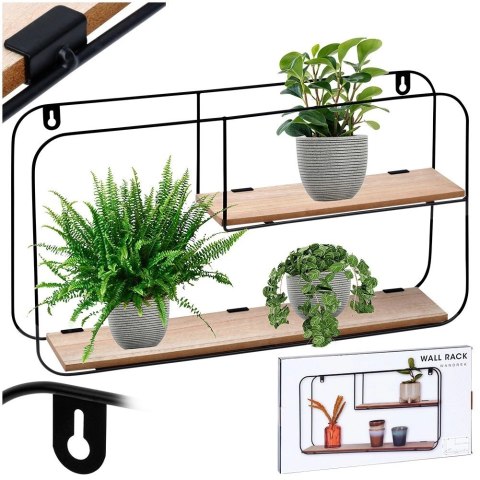 Półka ścienna metalowa 52x10,5x29 cm