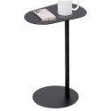 Stolik kawowy metalowy czarny boczny 35x25x53 cm