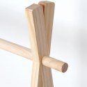 Wieszak stojący na ubrania drewniany 80,5x30x100 cm