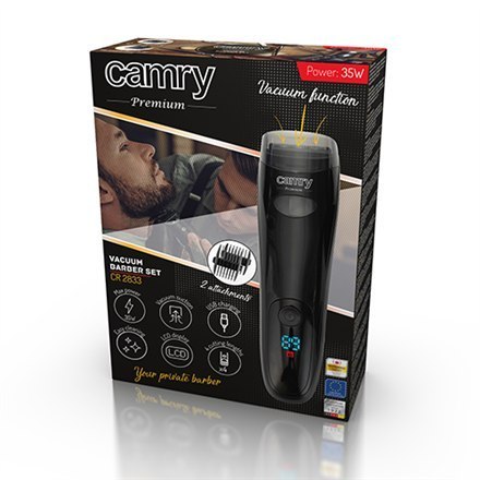 Camry Beard trimmer CR 2833 Cordless, Number of length steps 4, Black Camry Beard trimmer CR 2833 Cordless, Number of length steps 4, Black
