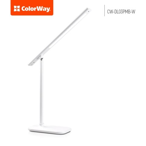 ColorWay LED Table Lamp Portable & Flexible with Built-in Battery White, Table lamp, 3 h, 5 V, 0.5 Ah