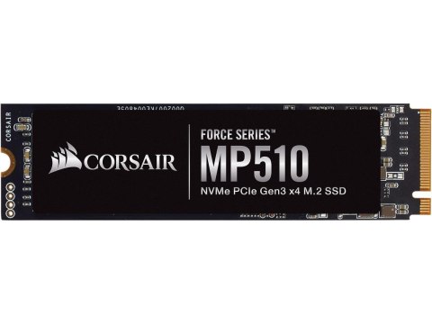 Corsair Force Series SSD MP510 1920 GB, SSD form factor M.2 2280, SSD interface PCIe NVMe Gen 3.0 x 4, Write speed 2700 MB/s, Re Corsair Force Series SSD MP510 1920 GB, SSD form factor M.2 2280, SSD interface PCIe NVMe Gen 3.0 x 4, Write speed 2700 MB/s, Re