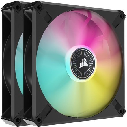 Corsair iCUE ML140 RGB ELITE Premium, Dual Pack CO-9050115-WW Corsair iCUE ML140 RGB ELITE Premium, Dual Pack CO-9050115-WW