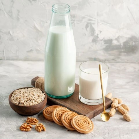 Butelka na Mleko z Zakrętką Szklana Pojemna Uniwersalna Solidna ORION 1 l