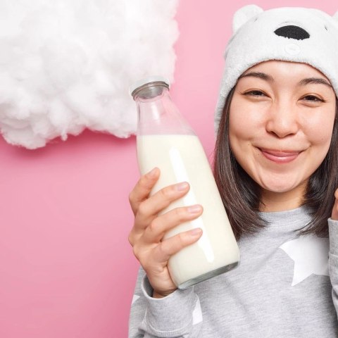 Butelka na Mleko z Zakrętką Szklana Pojemna Uniwersalna Solidna ORION 1 l