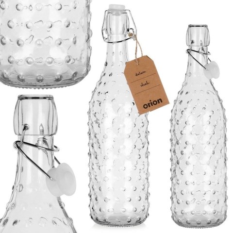 Butelka z klipsem szklana 1 l
