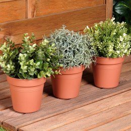 Doniczka ogrodowa plastikowa okrągła 13 cm 3 szt.