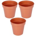 Doniczka ogrodowa plastikowa okrągła 13 cm 3 szt.