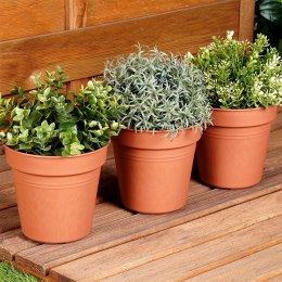 Doniczka ogrodowa plastikowa okrągła 15 cm 3 szt.