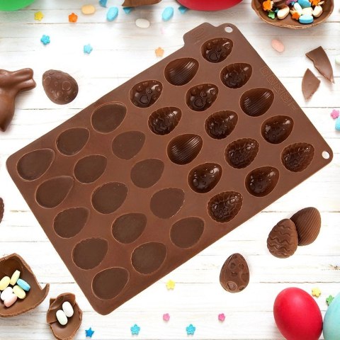 Forma do ciastek i pralin silikonowa jajka SILLINIE