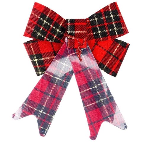 Kokarda dekoracyjna świąteczna 13x17 cm 2 szt.