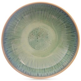 Talerz obiadowy głęboki ceramiczny zielony GLAZE 20,5 cm, 900 ml