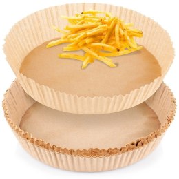 Wkład do frytkownicy beztłuszczowej Air Fryer papierowy okrągły 20 cm 50 szt.