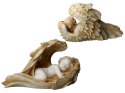 Aniołek śpiący w skrzydłach - alabaster grecki
