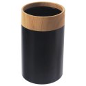 Kubek łazienkowy czarny 7,5x11,5 cm