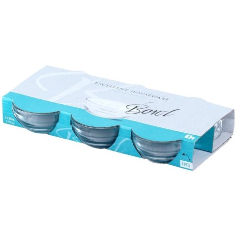 Miseczki szklane 7,5 cm, 80 ml 6 szt.