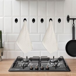 Wieszak samoprzylepny na ręcznik ścierkę / haczyk stalowy owal czarny 6 szt. 3x2 cm