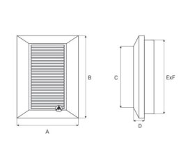 KRATKA WENTYLACYJNA DUO SMART 135 FI 125