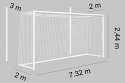 Komplet siatek na bramki do piłki nożnej SENIOR |7,32m x 2,44m| PE 4mm bezwęzłowa - Legend Sport
