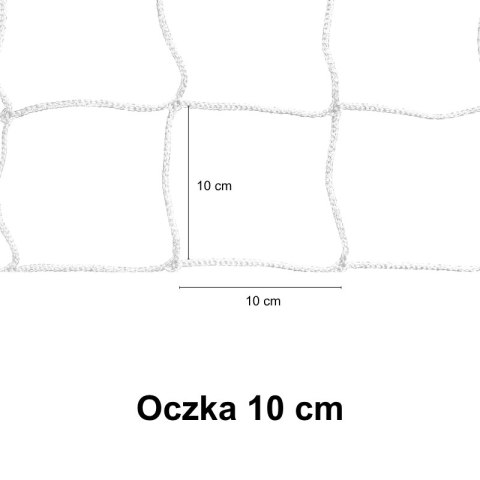 Komplet siatek na bramki do piłki nożnej SENIOR |7,32m x 2,44m| PE 4mm bezwęzłowa - Legend Sport